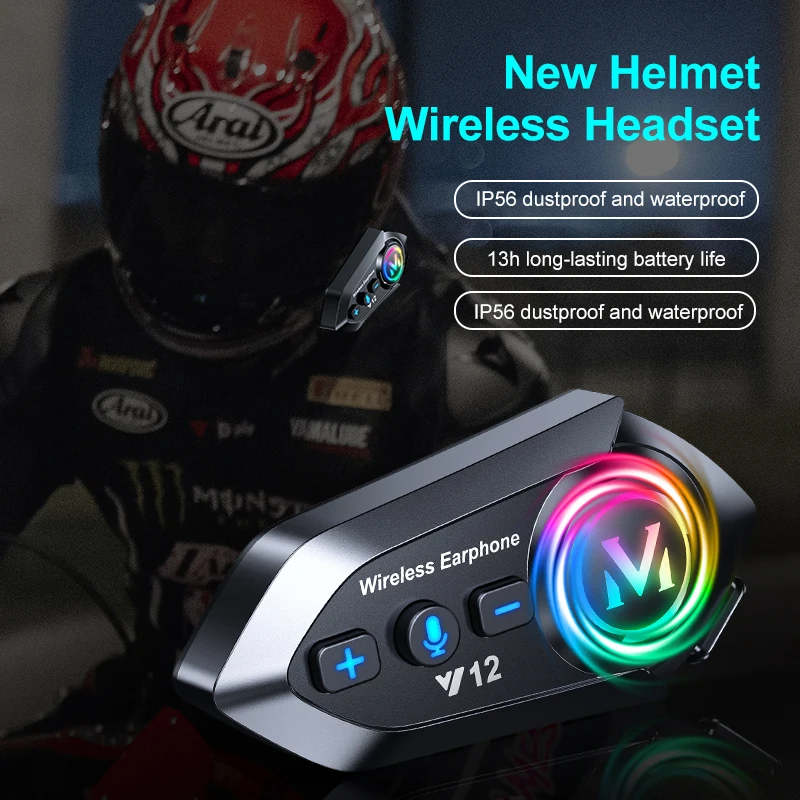 Full Face Motorcycle Helmet With Bluetooth - 2026 New Bluetooth 5.4 Motorcycle Helmet