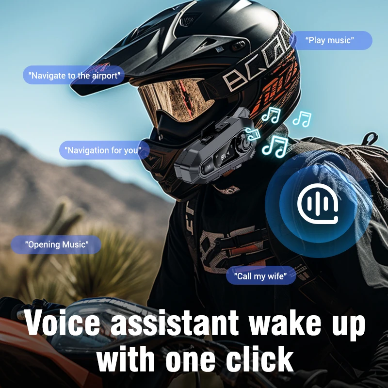 Bluetooth 5.3 Motorcycle Helme - đánh giá và giá Universal Motorcycle Helmet Intercom Headset