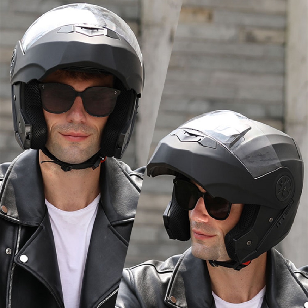 Double Visors Bluetooth Helmet - đánh giá và giá Full Face Motorcycle Helmet With Bluetooth