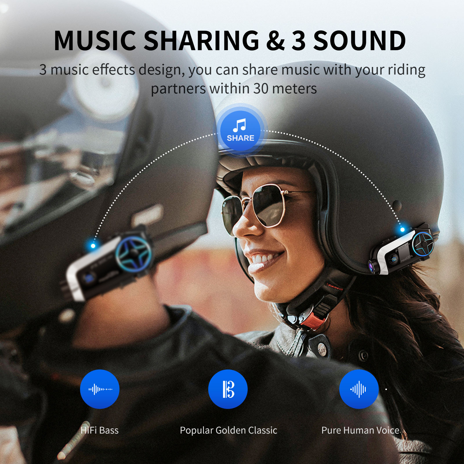 Fodsports FX30C PRO Motorcycle - đánh giá và giá Universal Motorcycle Helmet Intercom Headset