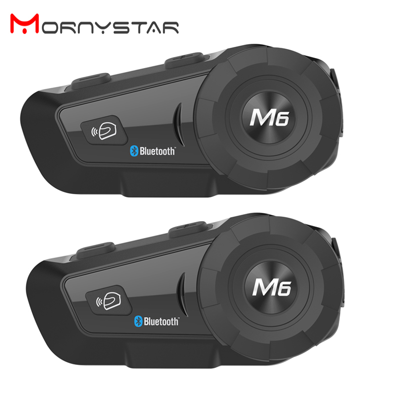 2PCS MONYSTAR M6 Plus 1000m Mo - đánh giá và giá Universal Motorcycle Helmet Intercom Headset