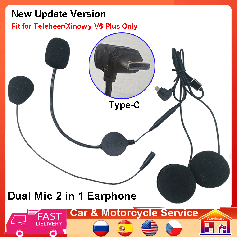 Loại C V6 Tai Nghe Loa 2 Trong - đánh giá và giá Universal Motorcycle Helmet Intercom Headset