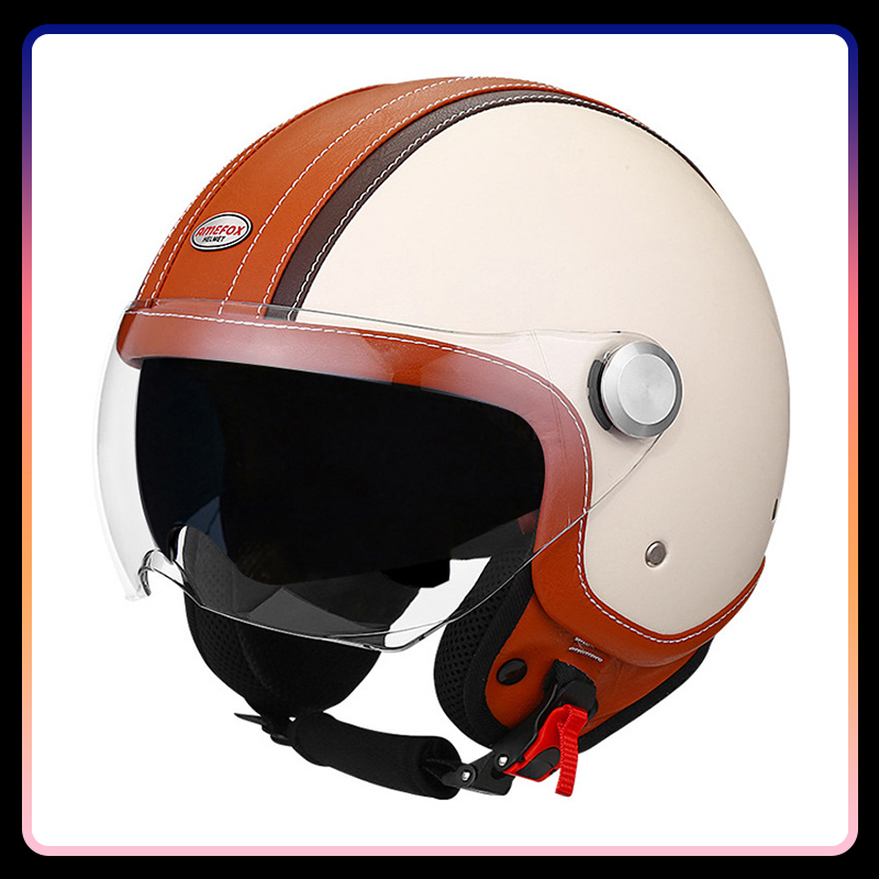 DOT Approved Daul Lens Open Fa - đánh giá và giá Vintage Open Face Retro Helmet