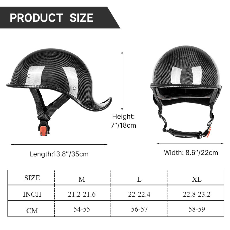 Premium Carbon Fiber Open Face - đánh giá và giá Carbon Fiber Lightweight Motorcycle Helmet