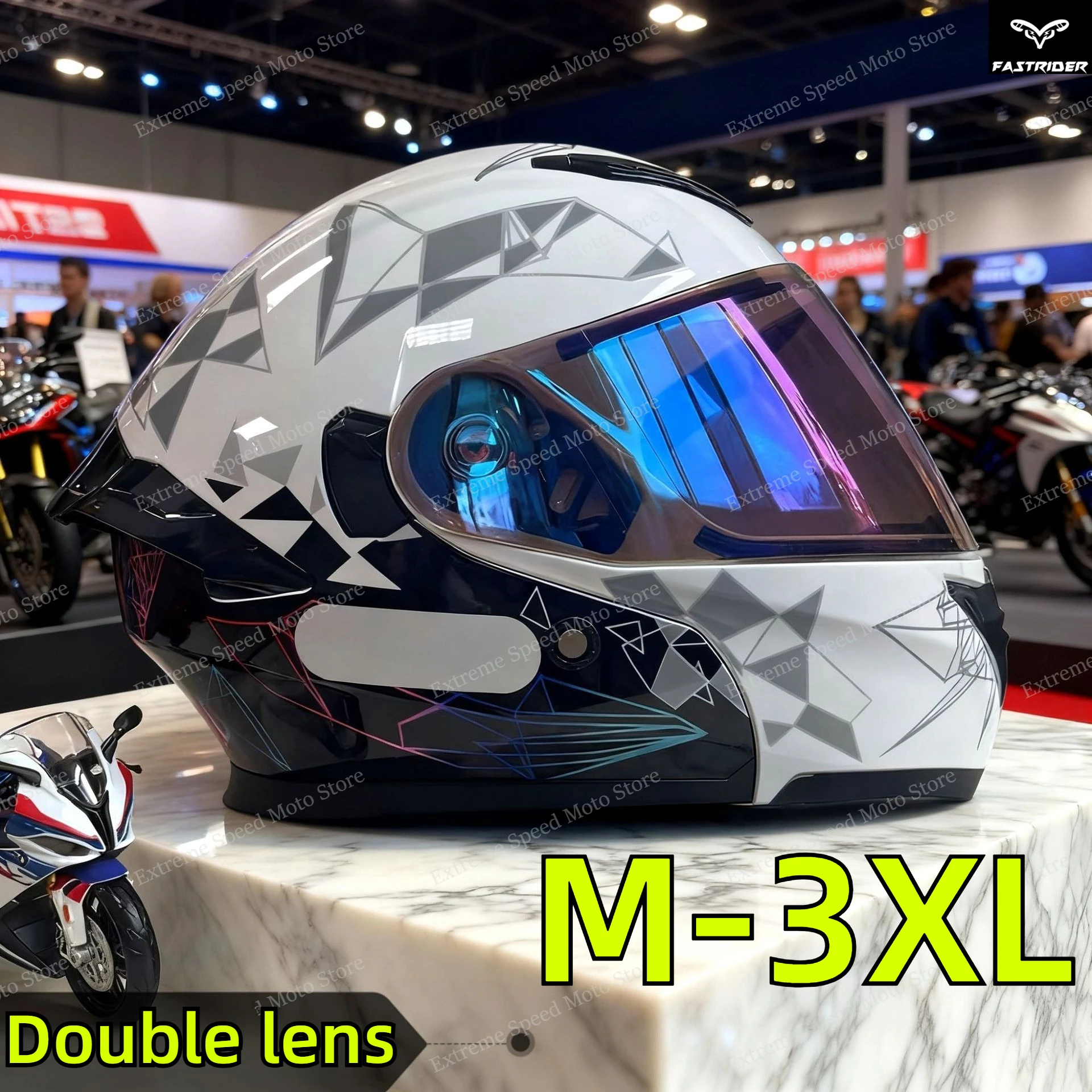 Certified Modular Flip Up Moto - đánh giá và giá Dual Visor Motorcycle Racing Helmet