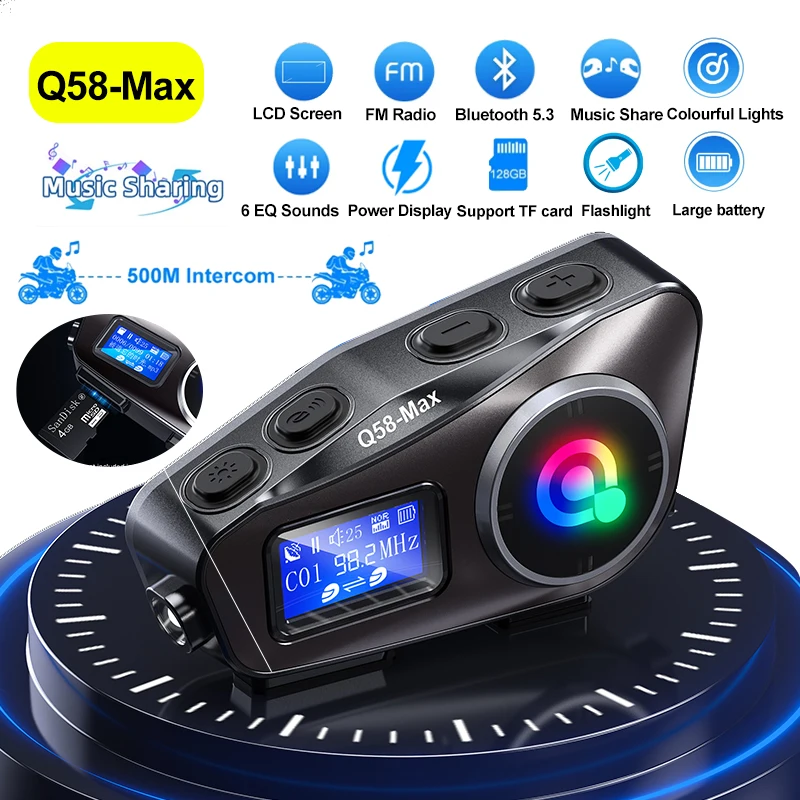 Motorcycle Helmet Wireless Blu - đánh giá và giá Universal Motorcycle Helmet Intercom Headset