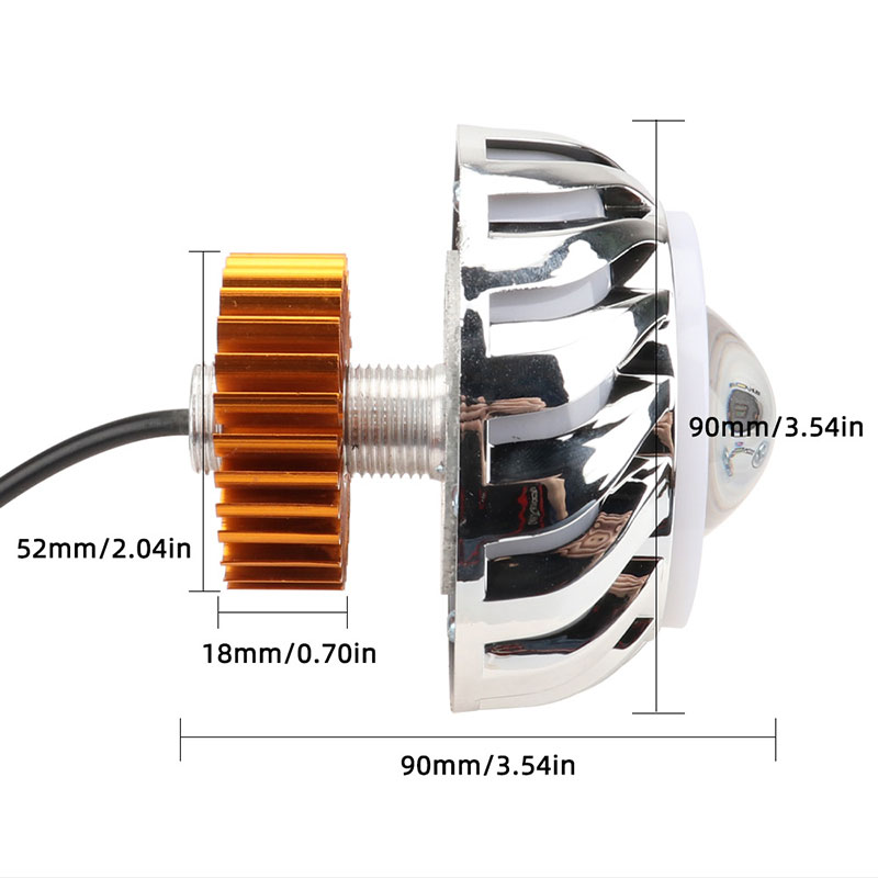1pcs Car Motorcycle Headlight  - đánh giá và giá Universal Motorcycle Led Headlight Projector