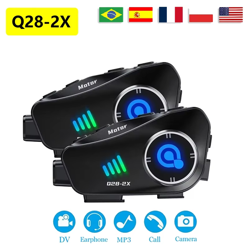 The New Q28-2X Motorcycle Helm - đánh giá và giá Universal Motorcycle Helmet Intercom Headset