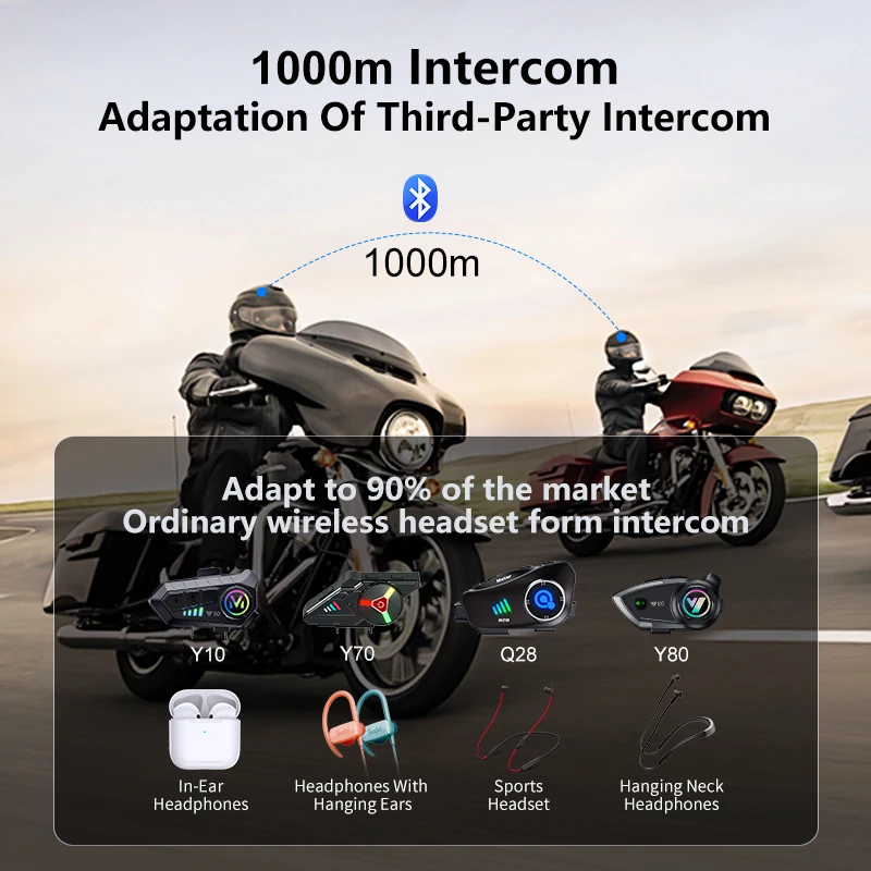The New Q28-2X Motorcycle Helm - đánh giá và giá Universal Motorcycle Helmet Intercom Headset